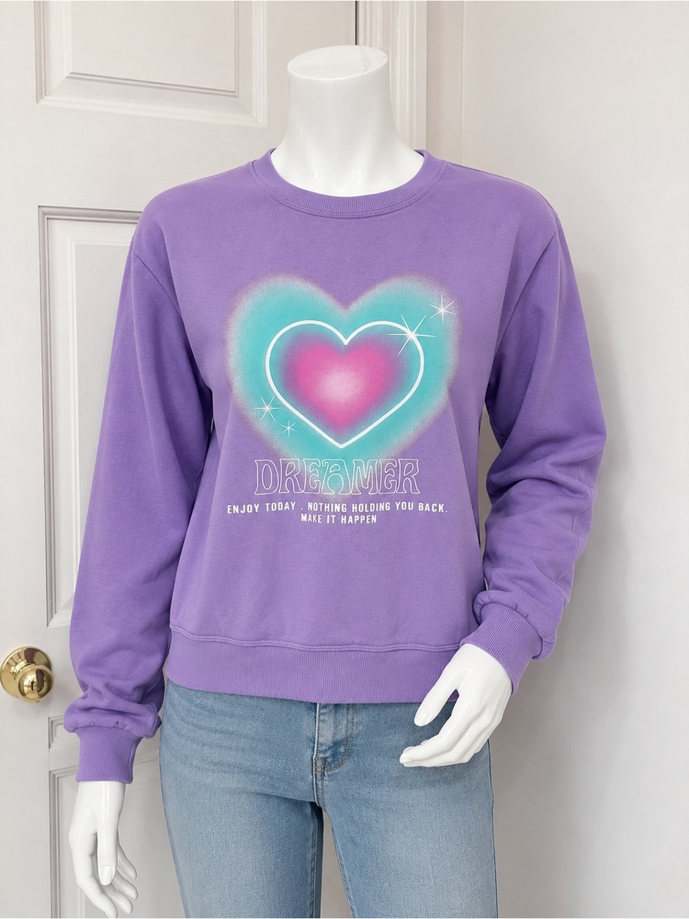 Primark Lavender Fleece Crewneck Pullover